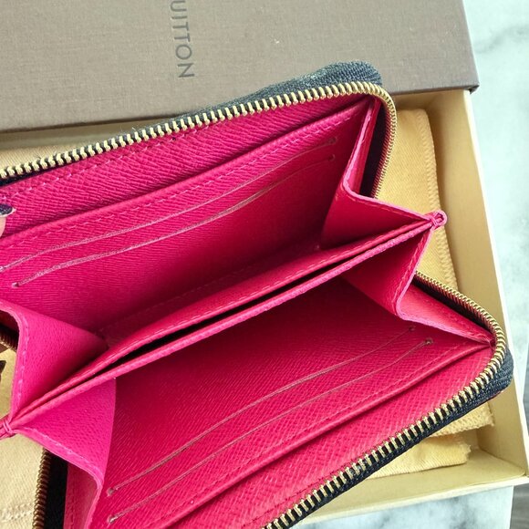 Louis Vuitton Monogram Multicolor Zippy Coin Purse Black Pink Full Set EUC - Picture 10 of 13